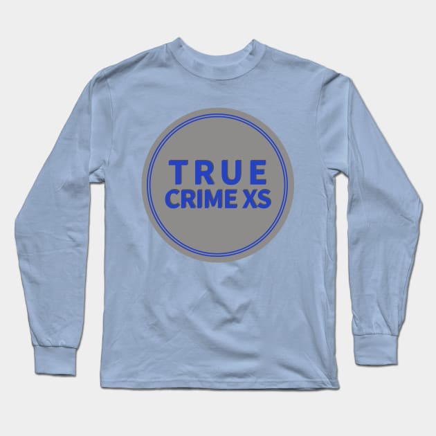 True Crime XS Season One Emblem in Blue Long Sleeve T-Shirt by truecrimexs